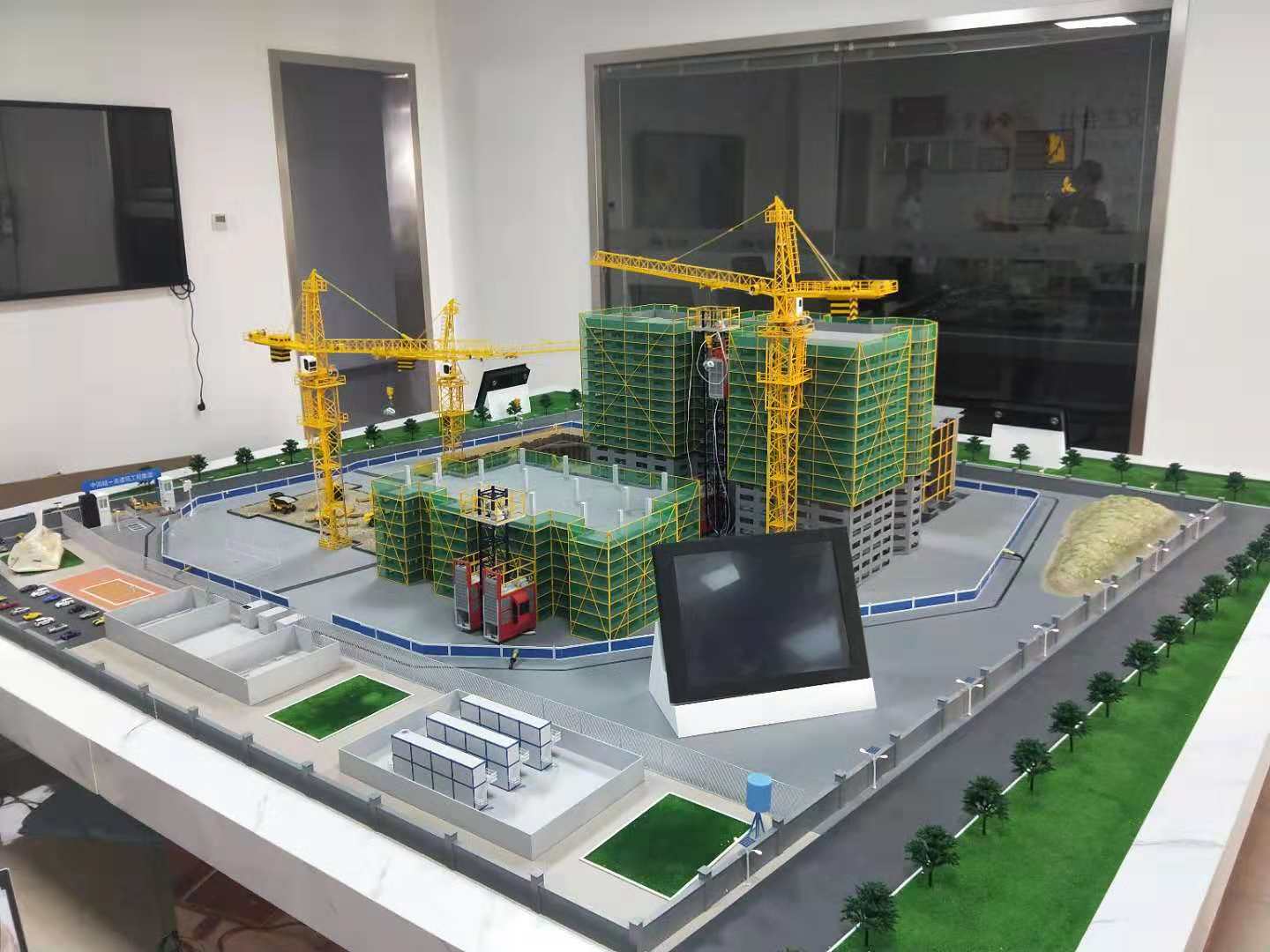 龙陵县建筑施工场景模型